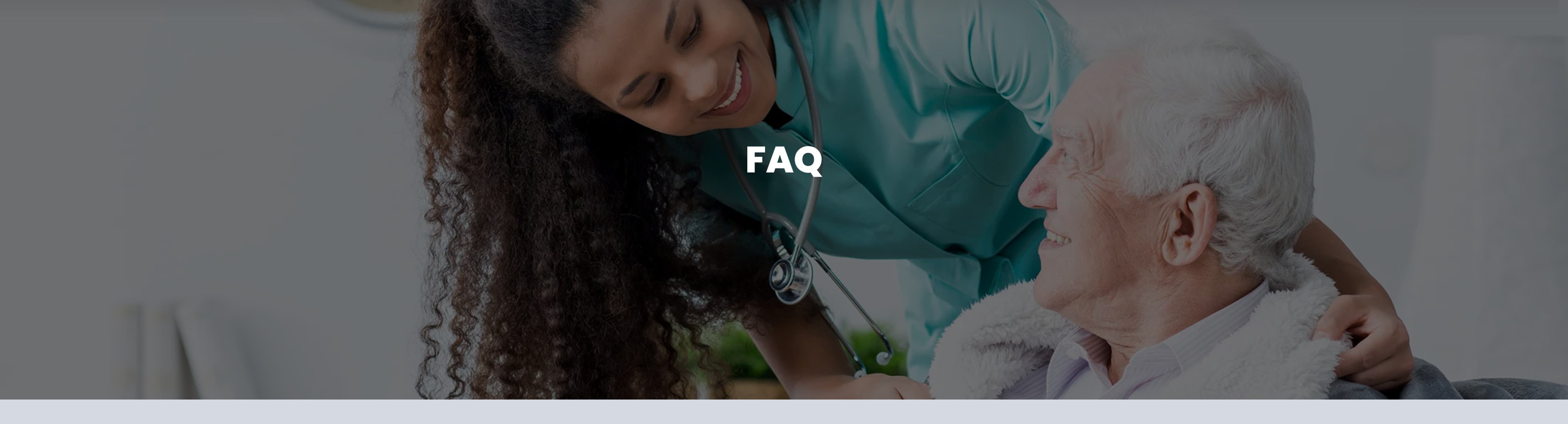 Nurse caring for an elderly patient